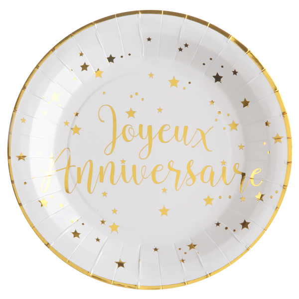 Elegant Birthday Plates