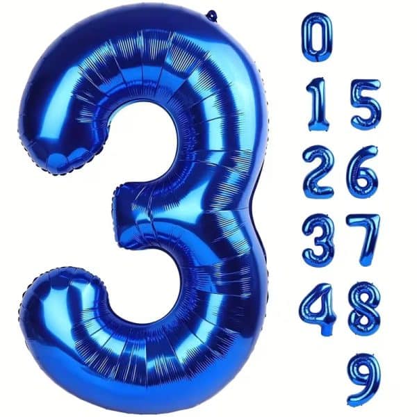 8f57eb925c2c4ed5a6b9a75285a3fa5b-goods Large Navy Blue Number Balloon (0-9) – 40 Inch Foil Party Decoration