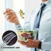 50 PCS Transparent Plastic Dessert Forks – Disposable Party Tableware