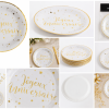 Elegant Birthday Plates