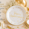 Elegant Birthday Plates