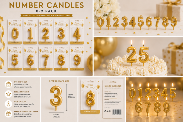 Number Candles 0-9