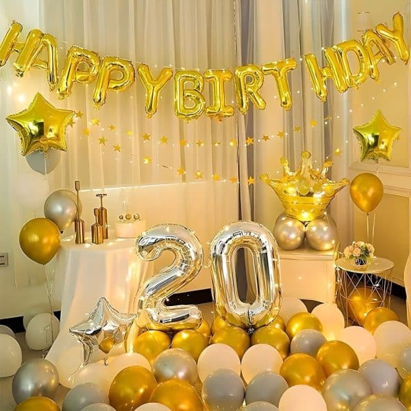 cda82a3e-75c6-4e7d-a638-403472591782 Happy Birthday Gold Foil Balloon Banner Set – Party Decoration Kit
